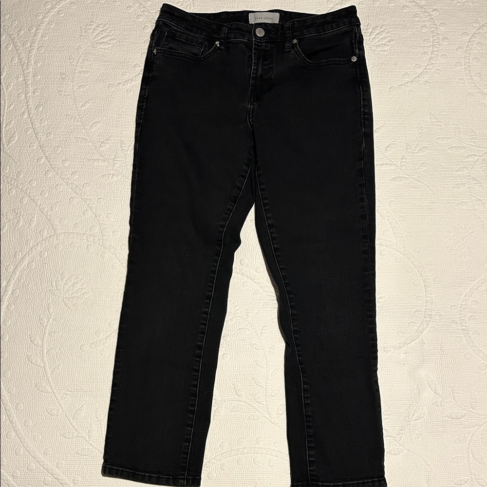Dear John Black Straight Leg Jeans